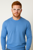 MAGLIONE UOMO COTONE GIROCOLLO POLSINIFASCIA MARCA BUGATTI ART.7400-35510