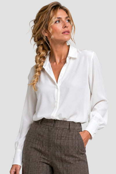 CAMICIA DONNA GRIFFAI RASO MANICA LUNGA POLSINI BOTTONI  ART. DGF7581