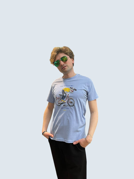 T-SHIRT UOMO COTONE MANICA CORTA STAMPA CLOSE-UP ART. CLT279