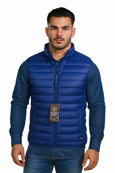 GILET UOMO RAGAZZO IMBOTTITO CALDO TASCHE ZIP MARCA SEA BARRIER ART.ELIA