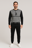 PIGIAMA UOMO TERMO COTONE SERAFINO LOGO SQUADRA JUVENTUS JUVE POLSINI ART. JT101035