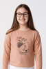 MAGLIA RAGAZZA GIROCOLLO MANICA LUNGA STAMPA MARCA LOSAN ART. LJGAP0103_23005