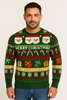 MAGLIONE UOMO GIROCOLLO POLSINI FASCIA NATALIZIO MARCA JULE ART.ACR-21
