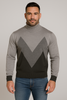 MAGLIONE DOLCEVITA POLSINI FASCIA  FANTASIA MARCA SPORTING MARE ART. 1310/100