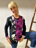 MAGLIONE DONNA RAGAZZA TAGLIE COMODE GIROCOLLO MARCA GAIA PIU ART. 413