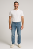 JEANS UOMO RAGAZZO 5 TASCHE SLIM ZIP BOTTONE MARCA LEE ART.L719POGD