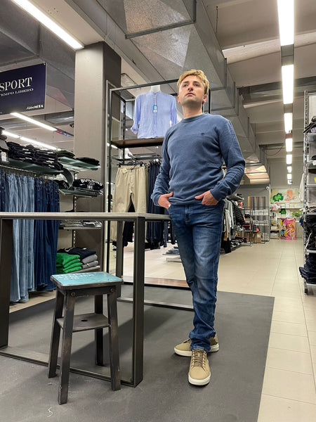 MAGLIONE UOMO RAGAZZO GIROCOLLO LOGO MARCA TIMBERLAND ART. TB0A2BFH