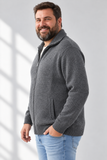 Cardigan grigio melange, vista laterale-2.png