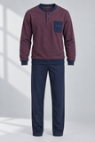 Pigiama Navigare bordeaux e blu navy.png