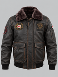 Giubbotto aviatore in pelle vintage.png