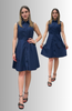 ABITO DONNA GRIFFAI TELA COTONE SMANICATO BOTTONI COLLETTO ART. 6701