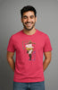 T-SHIRT UOMO COTONE MANICA CORTA STAMPA FRONTALE CLOSE-UP ART. CLT280