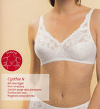 REGGISENO ELEGANTE MORBIDO SPALLA COMODA COPPA DECORATA PIZZO MARCA TRIUMPH ART.CYNTHIA N