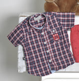 COMPLETO NEONATO FANTASIA SCOZZESE TASCHINO BOTTONI MIX'N MATCH ARNETTA ART. 70058
