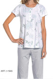 PIGIAMA DONNA RAGAZZA COTONE FRESCO LEGGERO FANTASIA MARCA SISTERS ART.711945