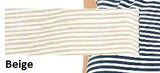 MAGLIA DONNA MANICHE TRE QUARTI RIGHE APPLICAZIONI SPALLE EMMEBIVI ART.44403