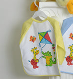 SET REGALO NEONATO MANGIAPAPPA COTONE MANICHE MARCA ROBY BABY ART. B5134