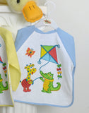 SET REGALO NEONATO MANGIAPAPPA COTONE MANICHE MARCA ROBY BABY ART. B5134