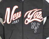 FELPA BAMBINO SPORT TASCHE ZIP STAMPA NEW YORK MARCA MIX'N MATCH ARNETTA ART. 72070
