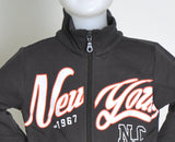 FELPA BAMBINO SPORT TASCHE ZIP STAMPA NEW YORK MARCA MIX'N MATCH ARNETTA ART. 72070