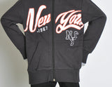 FELPA BAMBINO SPORT TASCHE ZIP STAMPA NEW YORK MARCA MIX'N MATCH ARNETTA ART. 72070