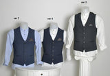 GILET UOMO RAGAZZO ELEGANTE MICROFANTASIA TASCHINO BOTTONI ANDY DON ART. MANSHIP