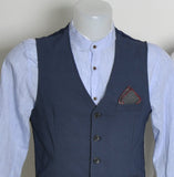 GILET UOMO RAGAZZO ELEGANTE MICROFANTASIA TASCHINO BOTTONI ANDY DON ART. MANSHIP