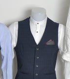 GILET UOMO RAGAZZO ELEGANTE MICROFANTASIA TASCHINO BOTTONI ANDY DON ART. MANSHIP