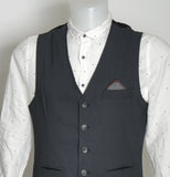 GILET UOMO RAGAZZO ELEGANTE MICROFANTASIA TASCHINO BOTTONI ANDY DON ART. MANSHIP