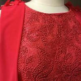 ABITO DONNA RAGAZZA CERIMONIA ELEGANTE TUBINO PIZZO TULLE MARCA CARLA RUIZ ART.94715