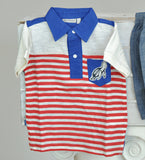 COMPLETO NEONATO BAMBINO POLO RIGHE PANTALONCINO MIX'N MATCH ARNETTA ART. 72311