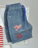 COMPLETO NEONATO BAMBINO POLO RIGHE PANTALONCINO MIX'N MATCH ARNETTA ART. 72311