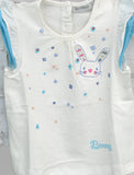 COMPLETO NEONATA BIMBA MAGLIETTA CONIGLIO PANTALONCINO MIX'N MATCH ART.72355