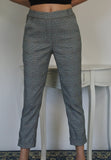 PANTALONE DONNA RAGAZZA ELEGANTE PRINCIPE DI GALLES BANDA LATERALE ELEONORA AMADEI ART.2180263
