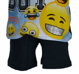 PIGIAMA CORTO BAMBINO COTONE SERAFINO STAMPA SMILE MARCA EMOJI ARNETTA ART. 46307 10