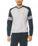 PIGIAMA UOMO RAGAZZO PUTO COTONE INSERTI CONTRASTO MARCA BIP BIP ART.1451