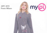 PIGIAMA DONNA RAGAZZA MICR O PILE SERAFINO CANE MARCA MYPI ART.2072