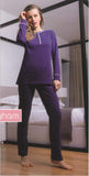 PIGIAMA DONNA RAGAZZA TERMO COTONE SERAFINO POIS MARCA NOTTINGHAM ART.29878
