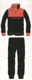 PIGIAMA TUTA UOMO RAGAZZO CALDO PILE POLSINI ZIP SQUADRA MILAN ART.MI14085