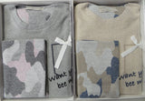 PIGIAMA DONNA RAGAZZA GIROCOLLO PUNTO MILANO CAMOUFLAGE ROSSOPORPORA ART.GIUDITTA