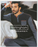 PIGIAMA UOMO RAGAZZO TINTAUNITA SERAFINO TASCHINO MARCA NOTTINGHAM ART.PG32342