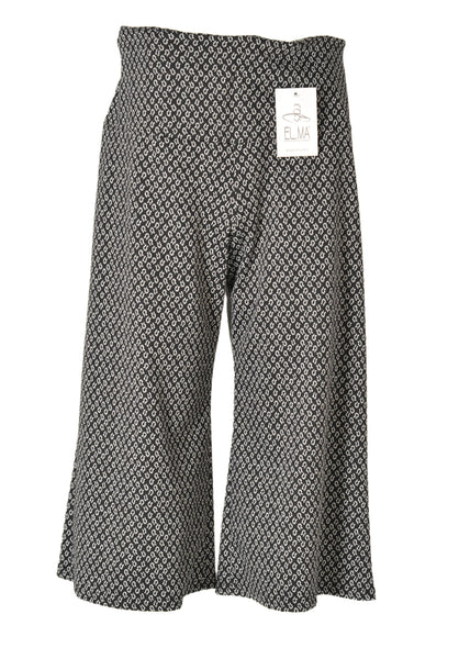 PANTALONE GAUCHO DONNA RAGAZZA FANTASIA PIED DE POULE MARCA EL.MA ART.4895MO