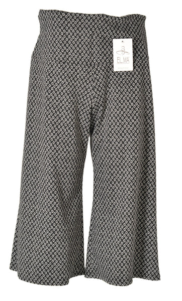 PANTALONE GAUCHO DONNA RAGAZZA FANTASIA PIED DE POULE MARCA EL.MA ART.4895MO