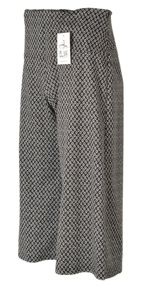 PANTALONE GAUCHO DONNA RAGAZZA FANTASIA PIED DE POULE MARCA EL.MA ART.4895MO