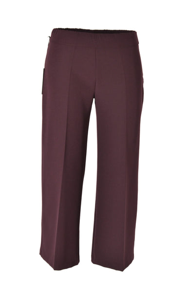 PANTALONE GAUCHO DONNA RAGAZZA TINTA UNITA ZIP ELASTICO MARCA EL.MA ART.1909