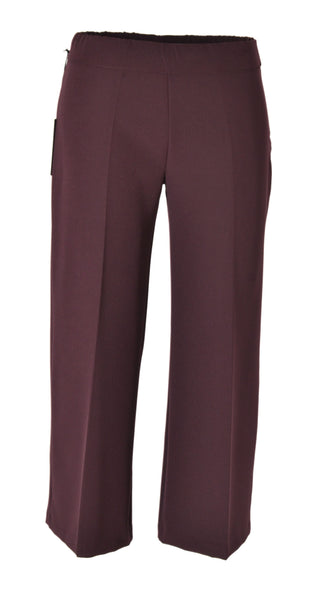 PANTALONE GAUCHO DONNA RAGAZZA TINTA UNITA ZIP ELASTICO MARCA EL.MA ART.1909