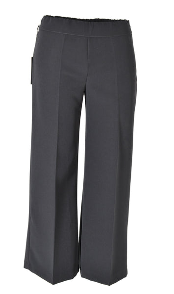 PANTALONE GAUCHO DONNA RAGAZZA TINTA UNITA ZIP ELASTICO MARCA EL.MA ART.1909