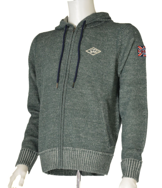 MAGLIONE UOMO RAGAZZO CAPPUCCIO ZIP TASCHE MARCA LEE COOPER ART.OM93312