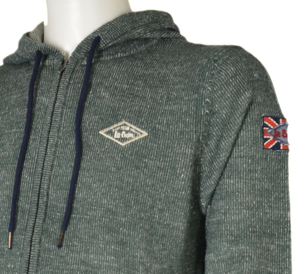 MAGLIONE UOMO RAGAZZO CAPPUCCIO ZIP TASCHE MARCA LEE COOPER ART.OM93312