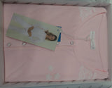 PIGIAMA DONNA RAGAZZA SERAFINO PURO COTONE ESTIVO FIORI PIZZO NOIDINOTTE ART.FA7328AS